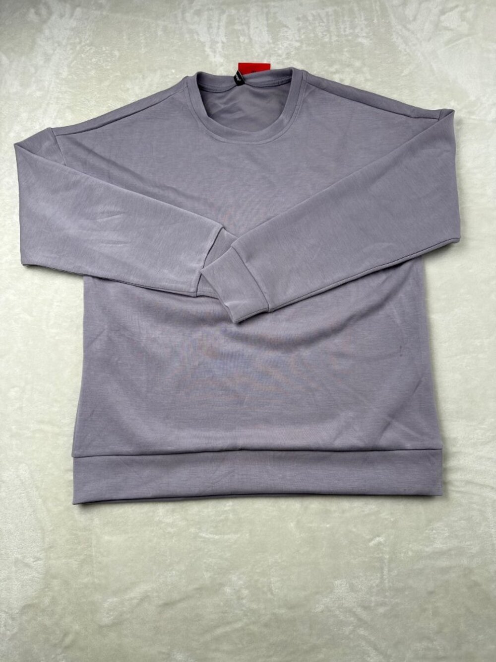 Lazypants Womens Lilac Grey Pullover & Shorts Lounge Set Size M